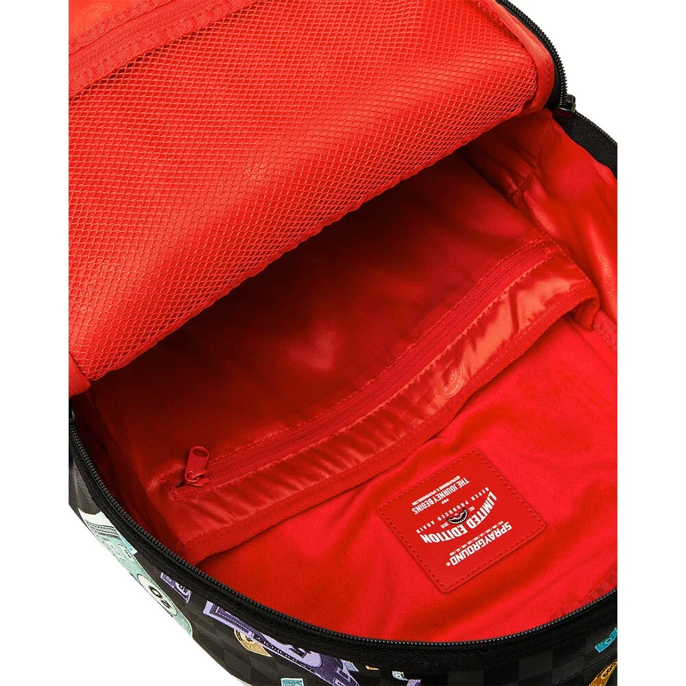 Sprayground Monopoly Time to Go Backpack Unisex Multicolor Shoulder Strap SPR329